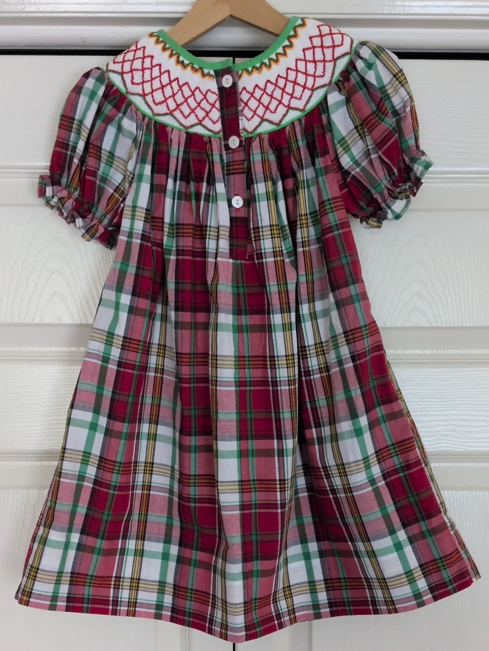 Babeeni Plaid Smoked Christmas Dress Sz.2